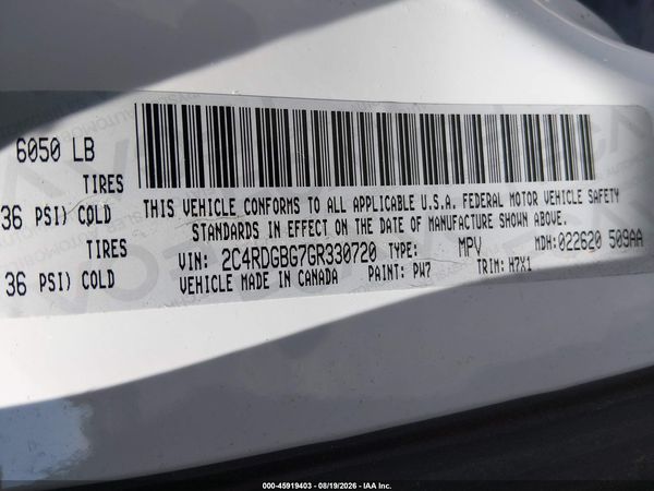 2016 DODGE GRAND CARAVAN AMERICAN VALUE PKG