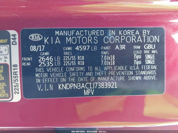 2018 KIA SPORTAGE EX — I9