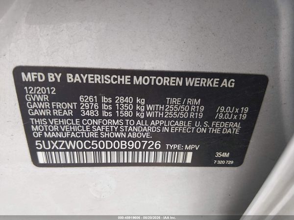 2013 BMW X5 XDRIVE35D