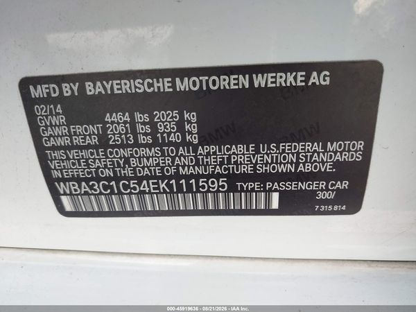 2014 BMW 328I