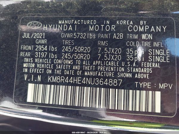 2022 HYUNDAI PALISADE SEL