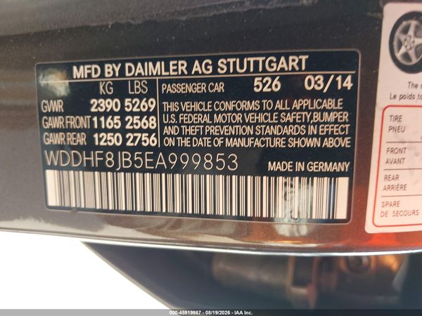 2014 MERCEDES-BENZ E 350 4MATIC