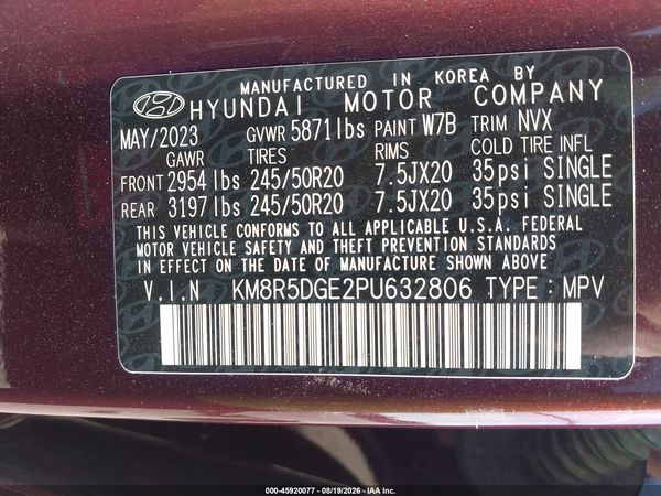 2023 HYUNDAI PALISADE LIMITED