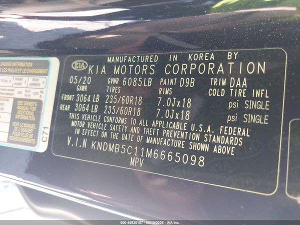 2021 KIA SEDONA EX