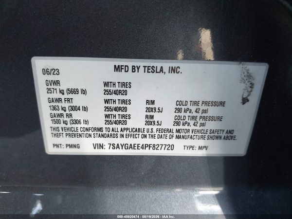 2023 TESLA MODEL Y