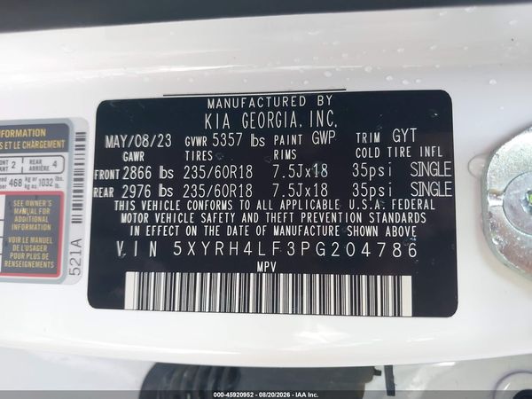2023 KIA SORENTO EX