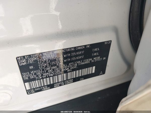 2021 TOYOTA RAV4 LE