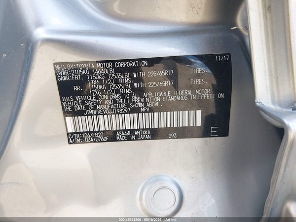 2018 TOYOTA RAV4 LE