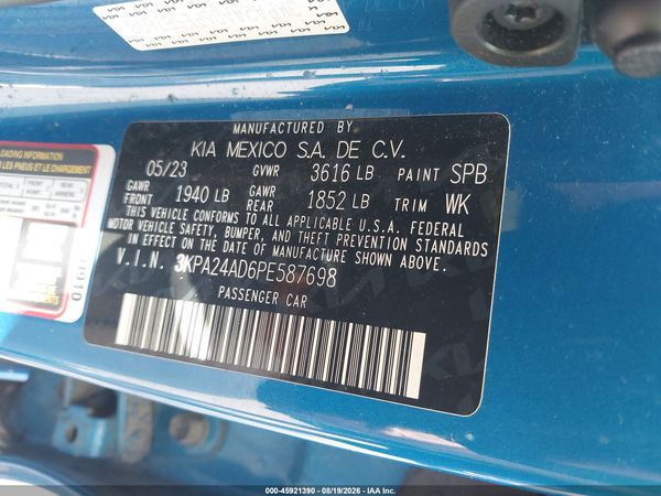2023 KIA RIO S
