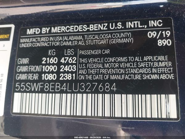 2020 MERCEDES-BENZ C 300 4MATIC