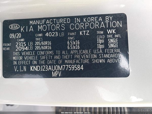 2021 KIA SOUL LX