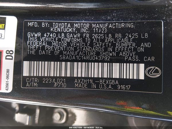2024 LEXUS ES 300H 300h Premium