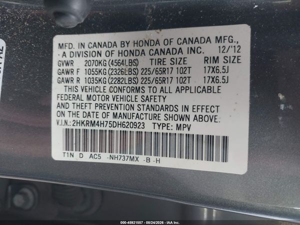 2013 HONDA CR-V EX-L