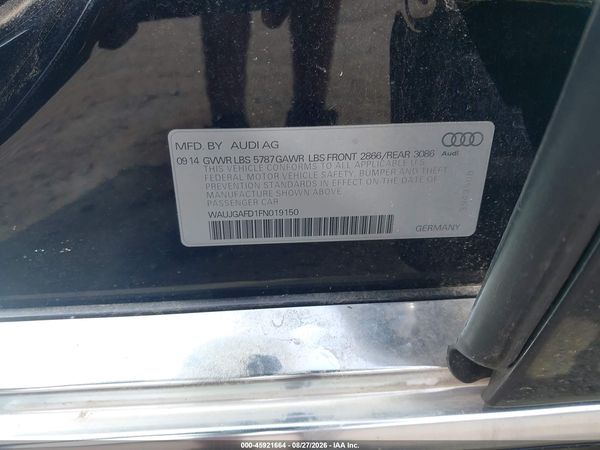 2015 AUDI A8 3.0T — I9