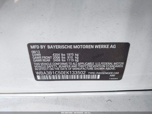 2014 BMW 320I SA