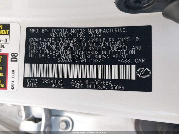 2024 LEXUS ES 300H 300h Premium