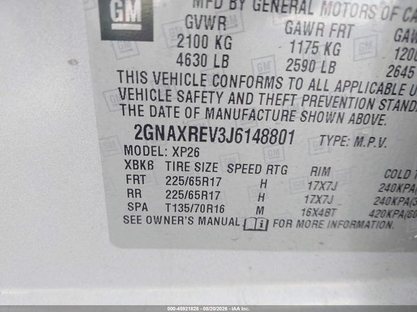 2018 CHEVROLET EQUINOX LS — I9