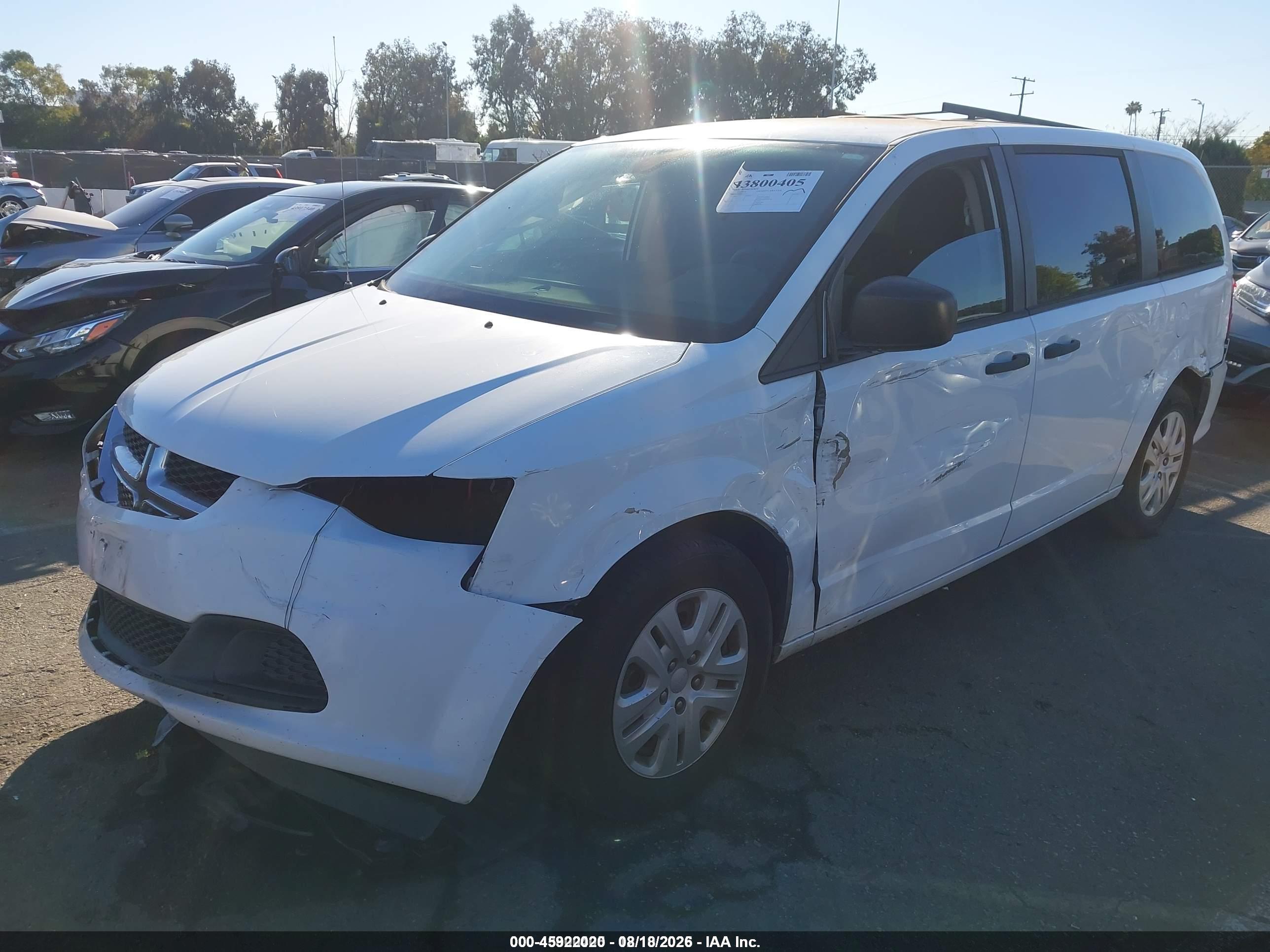 2019 DODGE GRAND CARAVAN SE — I2