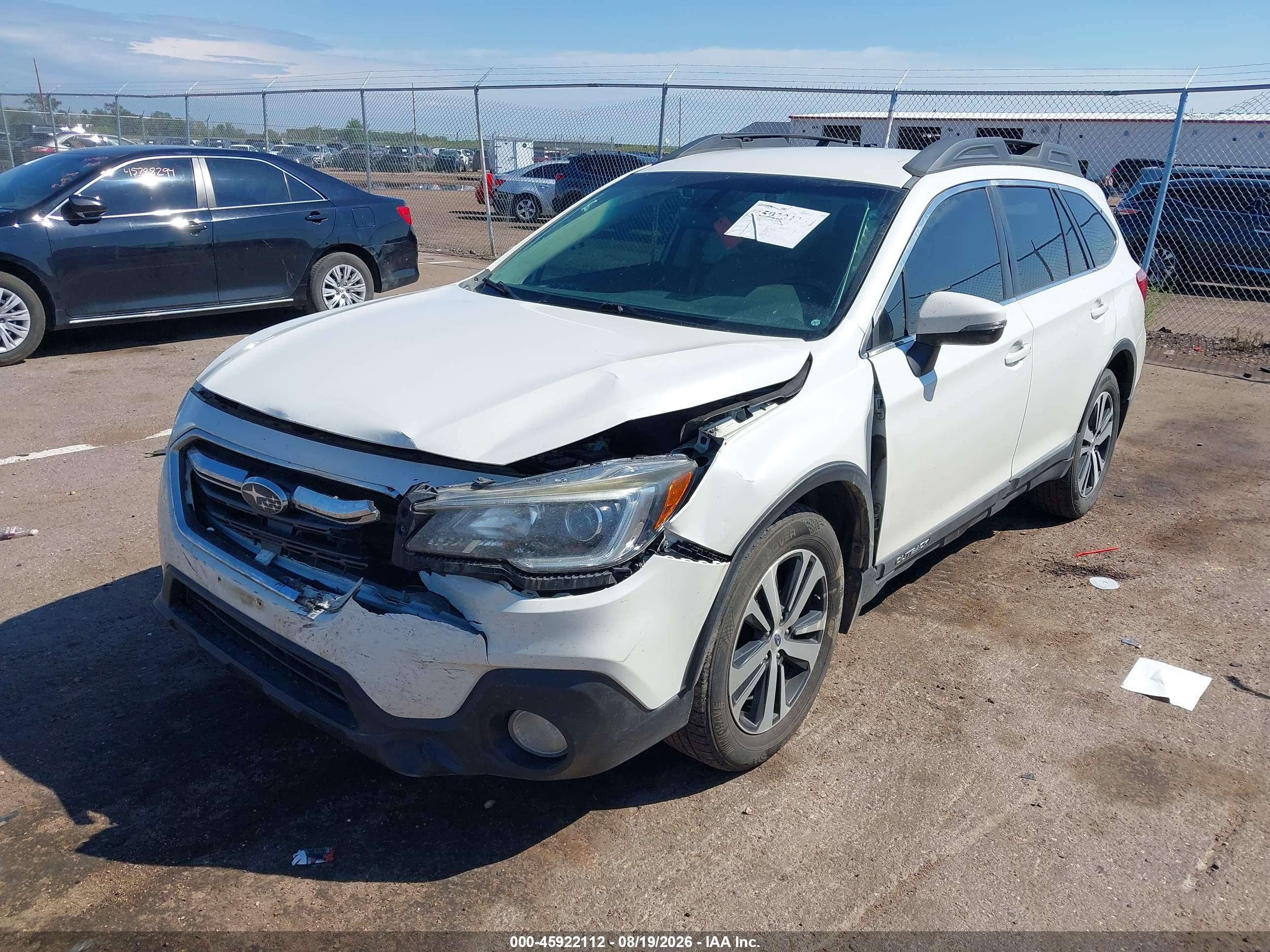 2019 SUBARU OUTBACK 2.5I LIMITED — I2