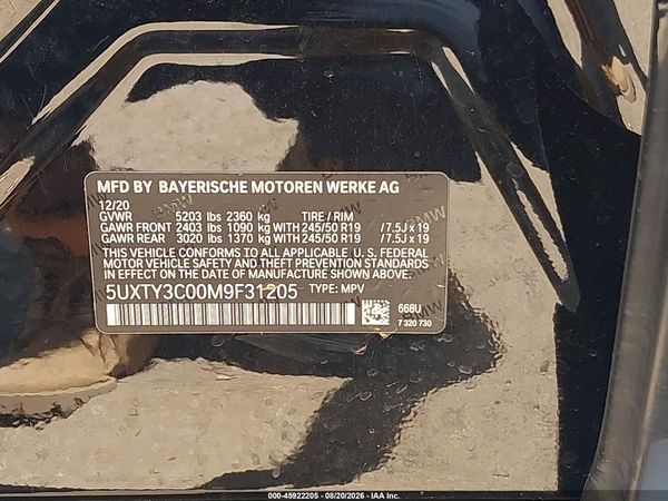 2021 BMW X3 SDRIVE30I