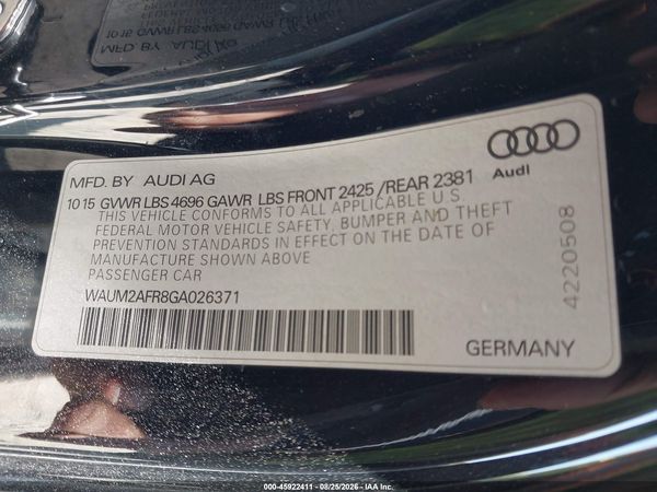 2016 AUDI A5 2.0T PREMIUM