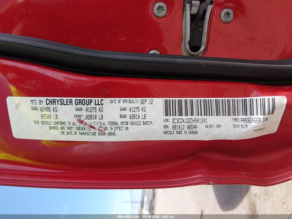 2013 DODGE CHARGER SXT — I9