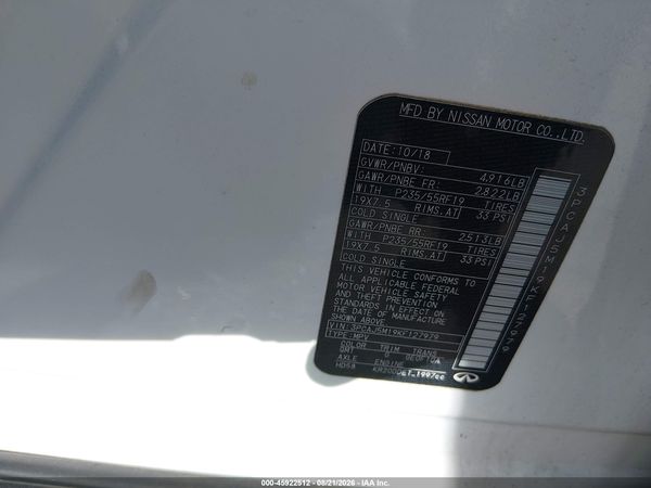 2019 INFINITI QX50 ESSENTIAL
