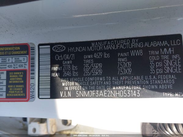 2022 HYUNDAI TUCSON SEL