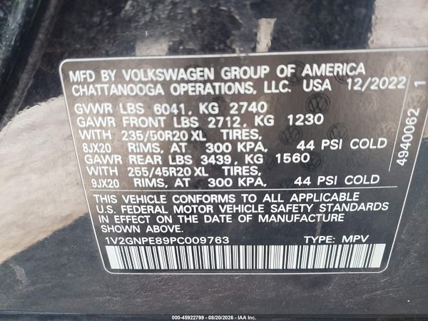 2023 VOLKSWAGEN ID.4 AWD PRO S/AWD PRO S PLUS — I9