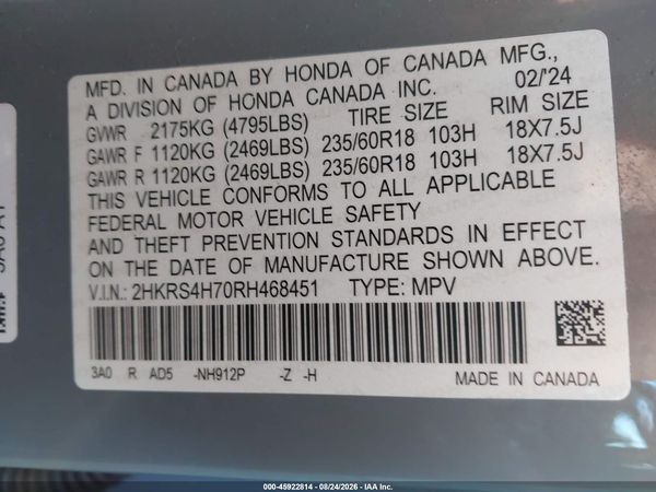 2024 HONDA CR-V EX-L AWD