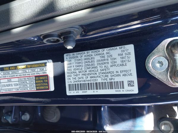 2017 HONDA CR-V EX-L/EX-L NAVI