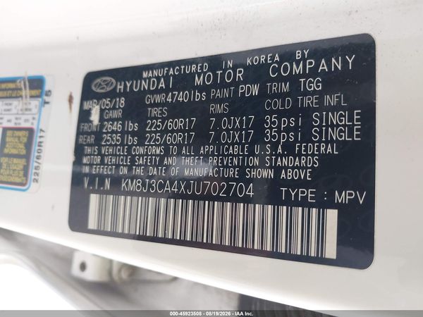 2018 HYUNDAI TUCSON SEL