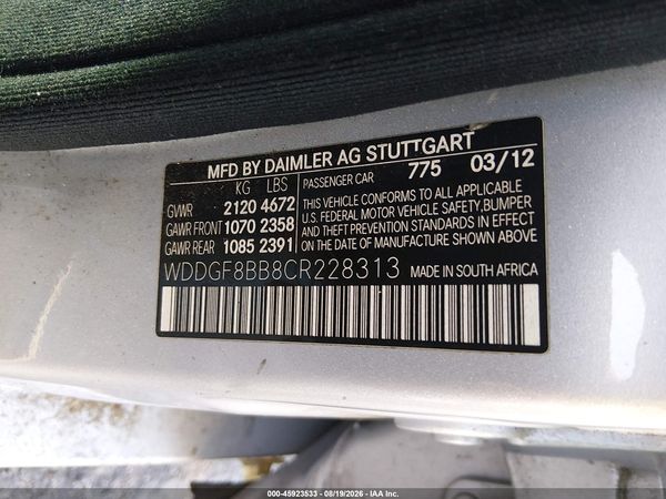 2012 MERCEDES-BENZ C 300 SPORT 4MATIC