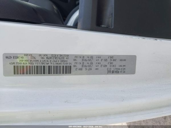 2020 RAM PROMASTER 2500 HIGH ROOF 136 WB