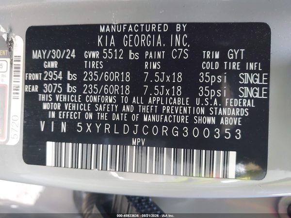 2024 KIA SORENTO S