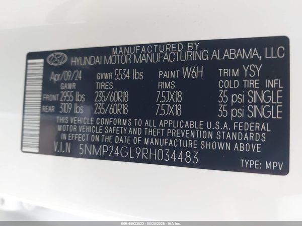 2024 HYUNDAI SANTA FE SEL
