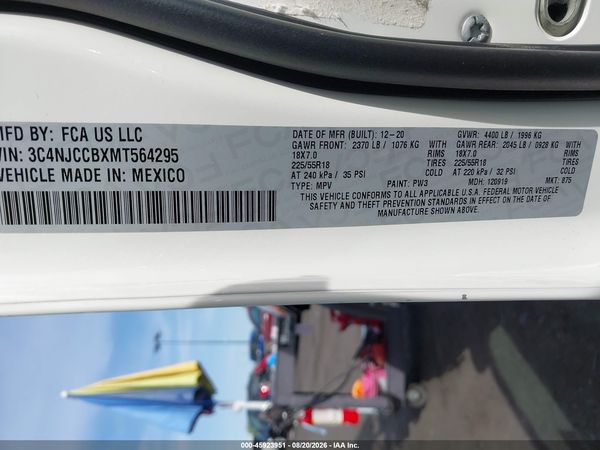 2021 JEEP COMPASS LIMITED FWD — I9