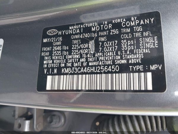 2017 HYUNDAI TUCSON SE