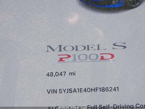 2017 TESLA MODEL S 100D/60D/75D/90D/P100D
