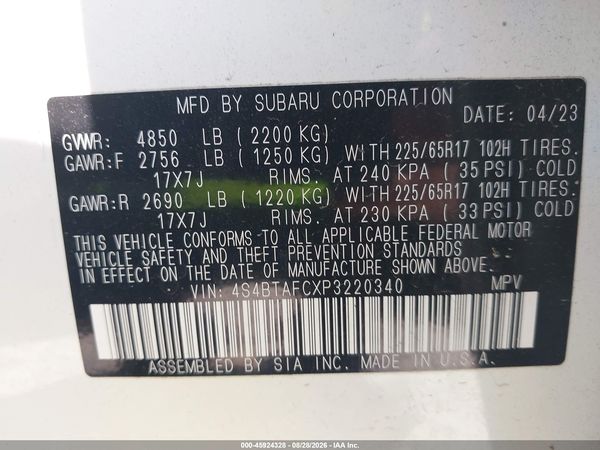 2023 SUBARU OUTBACK PREMIUM — I9