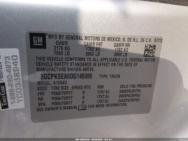 2013 CHEVROLET SILVERADO 1500 LT — I9