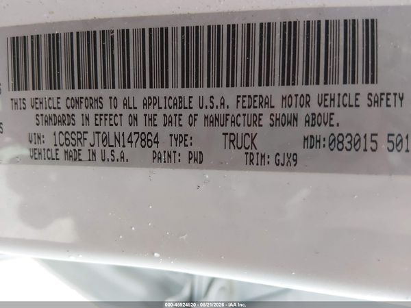2020 RAM 1500 LARAMIE  4X4 5'7 BOX