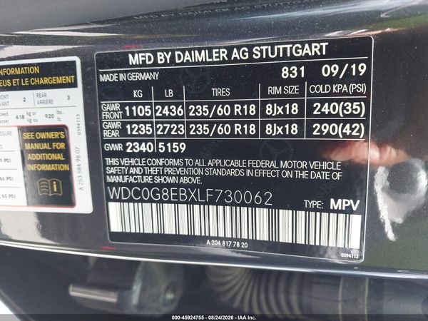 2020 MERCEDES-BENZ GLC 300 4MATIC