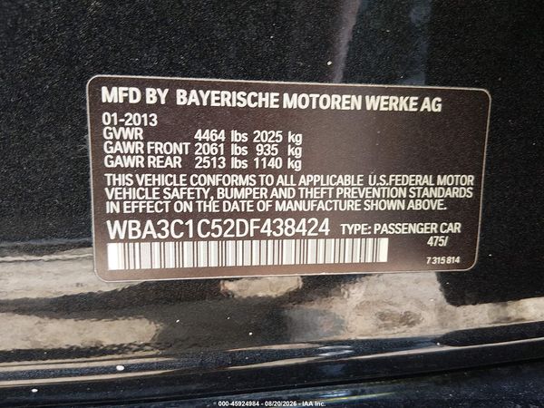 2013 BMW 328I