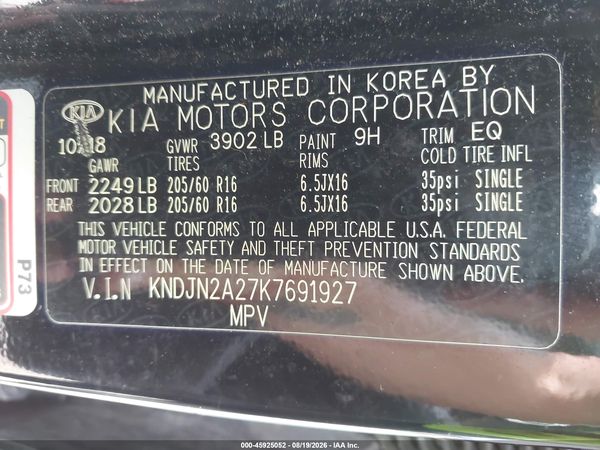 2019 KIA SOUL Base