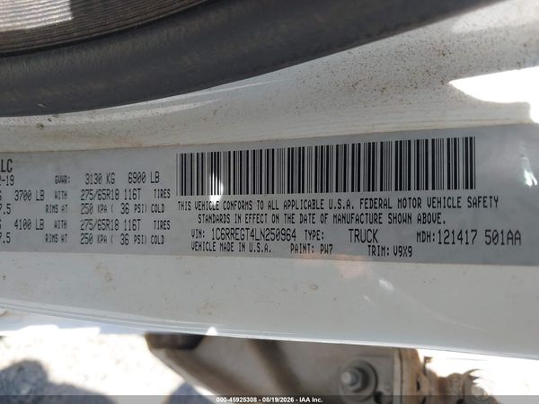 2020 RAM 1500 TRADESMAN  4X2 5'7 BOX — I9