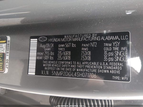2025 HYUNDAI SANTA FE SEL