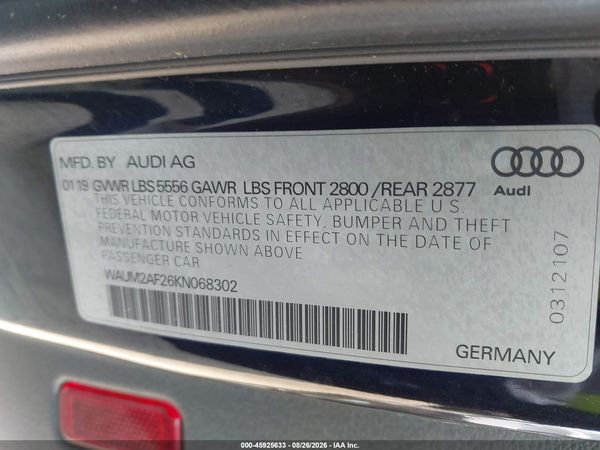 2019 AUDI A6 55 PREMIUM