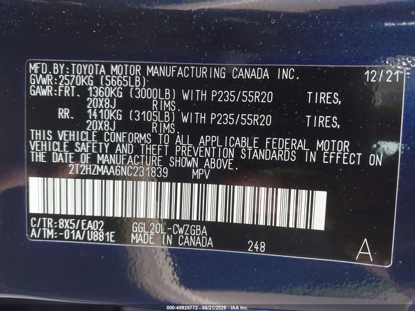 2022 LEXUS RX 350 350 Premium