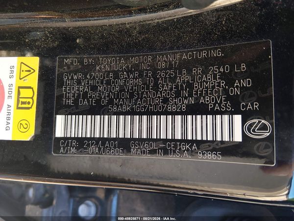 2017 LEXUS ES 350
